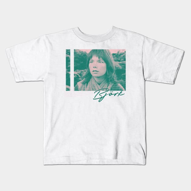 Björk / Aesthetic Style Fan Design Kids T-Shirt by unknown_pleasures